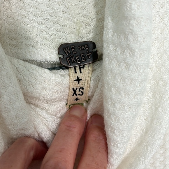 We The Free by Free People The Kristina Thermal Boho, ivory, size xs - Picture 3 of 5